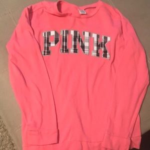 PINK Victoria Secret sweatshirt with plaid label